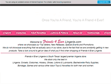 Tablet Screenshot of friends4everlingerie.com